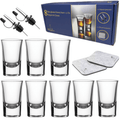 1.5 Oz Shot Glasses Set Of 8 With Heavy Base Shot Glass Set - Clear